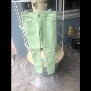 Volcom Brand Green Jeans.  Size 7.  Like New
